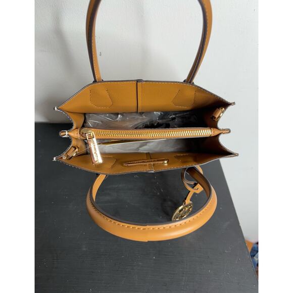 Michael Michael Kors NWT Mercer Medium Two-Tone Logo Crossbody Bag In Deer Multi - Picture 5 of 9